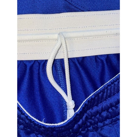 Men’s Nike Team Dri-Fit Shorts Men's Size Large Blue w/ White with Logo & Horse - Picture 4 of 8